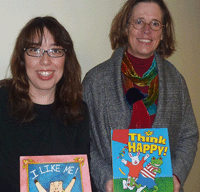 Nancy Carlson, children’s author and Wendy at Moms ROCK event