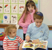 OUR LITTLE SWEETHEARTS, READING AT A PAJAMA PARTY AT TORAH ACADEMY
