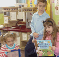 OUR LITTLE SWEETHEARTS, READING AT A PAJAMA PARTY AT TORAH ACADEMY+