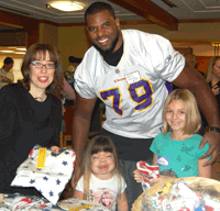 EVENT AT THE RONALD MCDONALD HOUSE WITH THE MINNESOTA VIKINGS