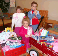 Donation at Children's Hospital
